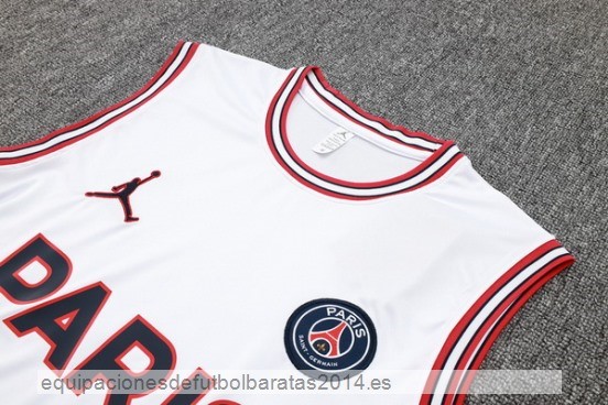 Nuevo Entrenamiento Sin Mangas Conjunto Completo Paris Saint Germain 23/24 Blanco Rojo Baratas